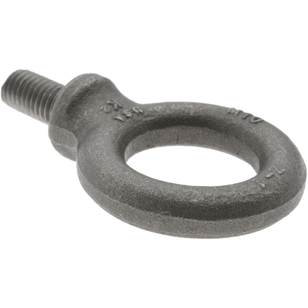 Edward W. Daniel Co 14010M Fixed Lifting Eye Bolt With Shoulder, 1.63 lb Capacity, M10 x 1.50 Thread, Grade 1030 Steel