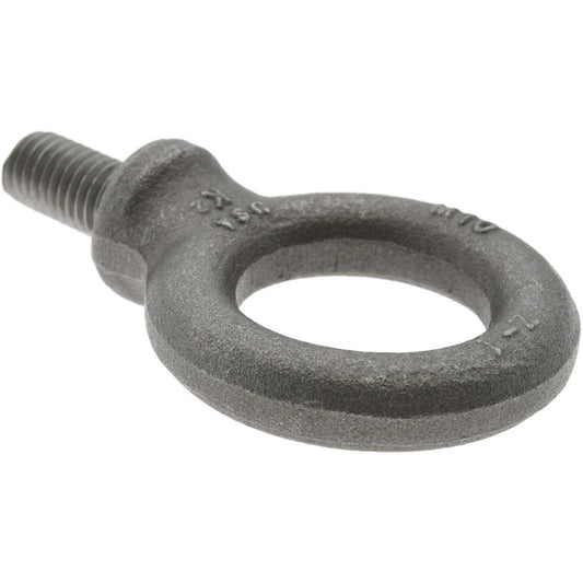 Edward W. Daniel Co 14010M Fixed Lifting Eye Bolt With Shoulder, 1.63 lb Capacity, M10 x 1.50 Thread, Grade 1030 Steel