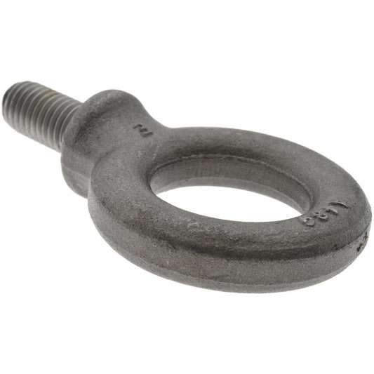 Edward W. Daniel Co 14012M Fixed Lifting Eye Bolt With Shoulder, 2.27 lb Capacity, M12 x 1.75 Thread, Grade 1030 Steel