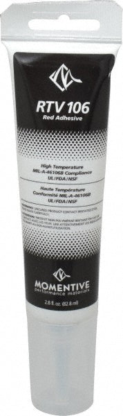 Momentive Performance Materials 37931 Joint Sealant 2.8 oz Tube, Red, RTV Silicone