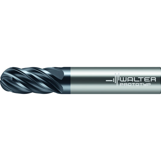 Walter-Prototyp 8418565 Ball End Mills Mill Diameter (Inch) 1/4  Mill Diameter (Decimal Inch) 0.2500  Number Of Flutes 5  End Mill Material Solid Carbide  Length of Cut (Decimal Inch) 0.7500  Length of Cut (Inch) 3/4