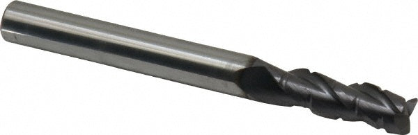 ProMax 117-01614 Roughing & Finishing End Mill 1/4" Dia, 3 Flutes, 0.02" Corner Radius, Corner Radius End, Chipbreaker, Solid Carbide