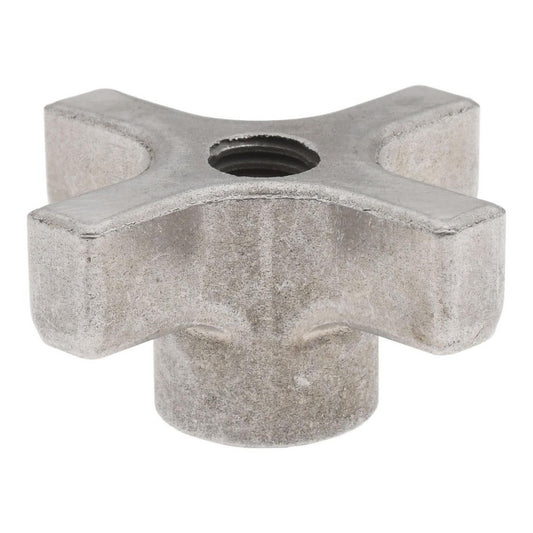 NORTHWESTERN TOOLS INC 28103 2" Diam, 3/8-16 Thread, 1" High, Cast Steel, Cadmium Plated, Quick Acting Hand Knob