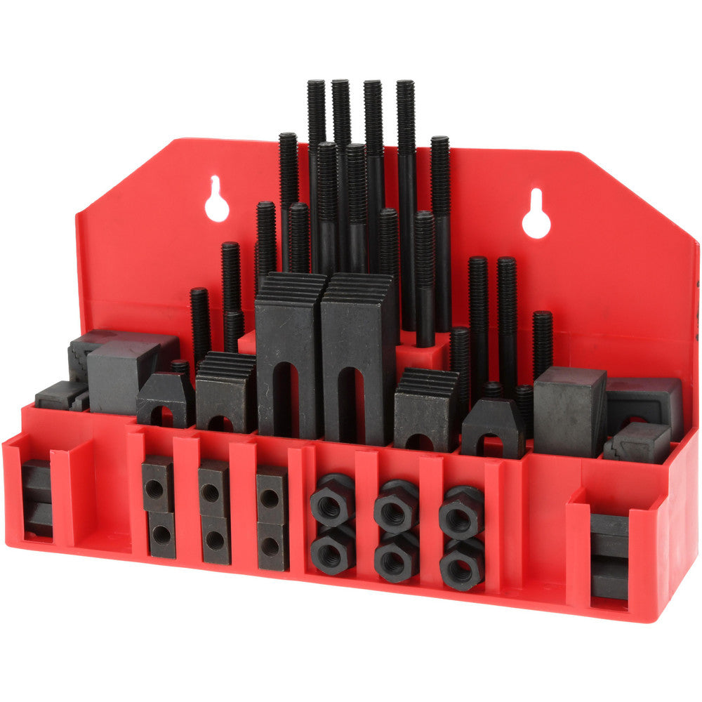 Value Collection 400-3501 Fixture Clamp Step Block & Clamp Set 59 Pc, 3/8-16 Stud Thread, 1/2" T-Slot, 1" Step Block Width