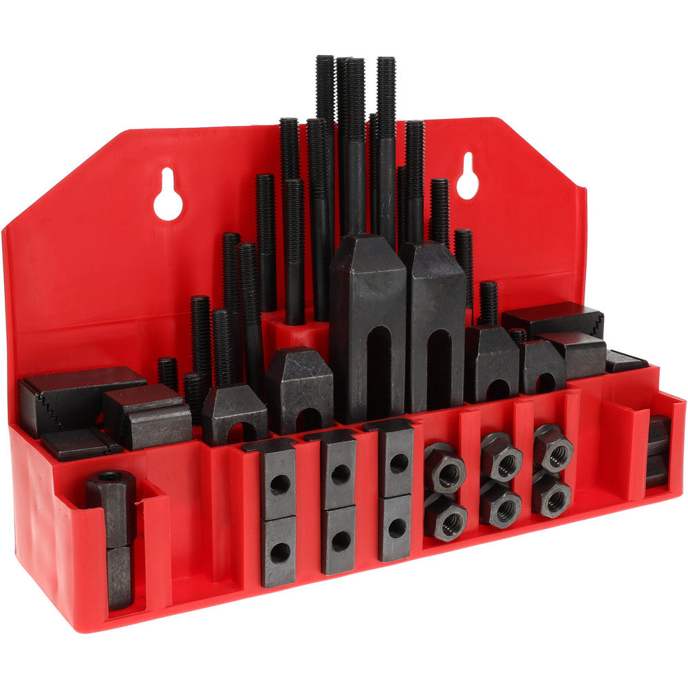 Value Collection 400-3456 Fixture Clamp Step Block & Clamp Set 52 Pc, 3/8-16 Stud Thread, 9/16" T-Slot, 1" Step Block Width