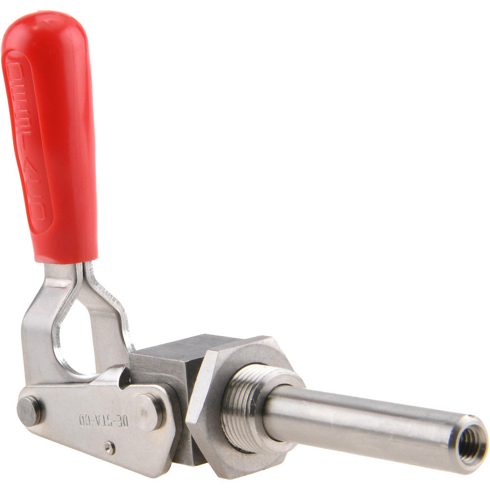 De-Sta-Co 624-SS Standard Straight Line Action Clamp 700 lb Load Capacity, 2.63" Plunger Travel, Mounting Plate Base, Stainless Steel