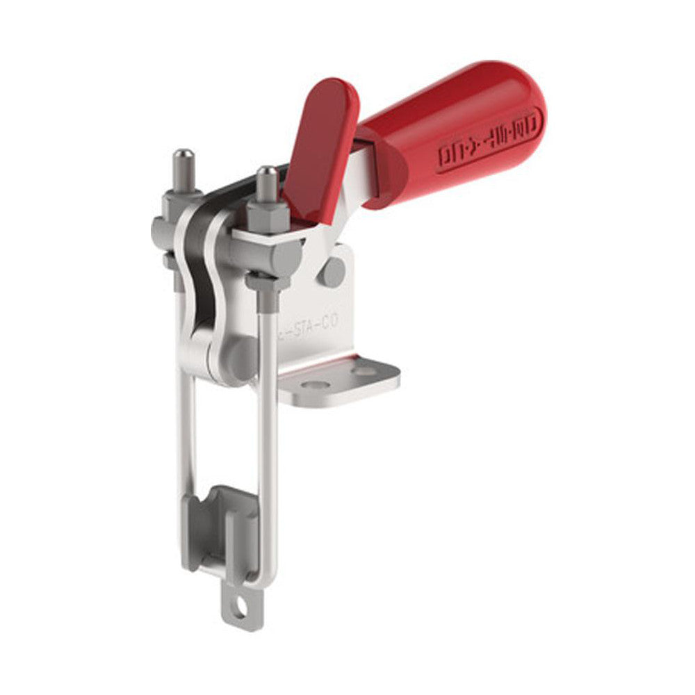 De-Sta-Co 334-SS Pull-Action Latch Clamp Vertical, 1,000 lb, U-Hook, Flanged Base
