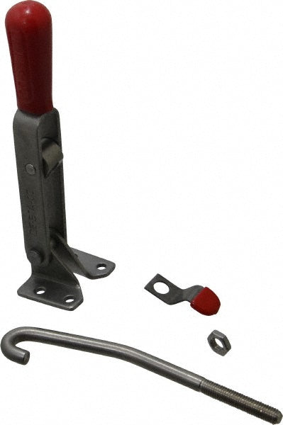 De-Sta-Co 351-SS Pull-Action Latch Clamp Horizontal, 450 lb, J-Hook, Flanged Base