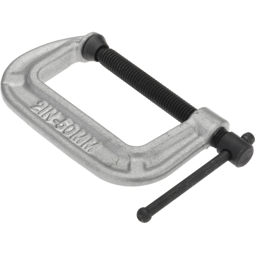Gibraltar CCM00432 C-Clamp 2" Max Opening, 1-1/8" Throat Depth, Cast Iron