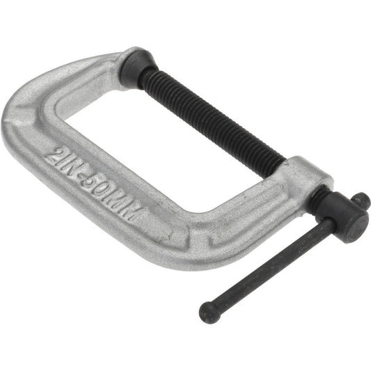 Gibraltar CCM00432 C-Clamp 2" Max Opening, 1-1/8" Throat Depth, Cast Iron