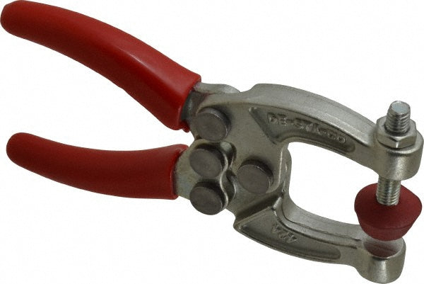 De-Sta-Co 424 889.64 N Load Capacity, 1.08" Throat Depth, 4.63" OAL, Carbon Steel, C Style Plier Clamp