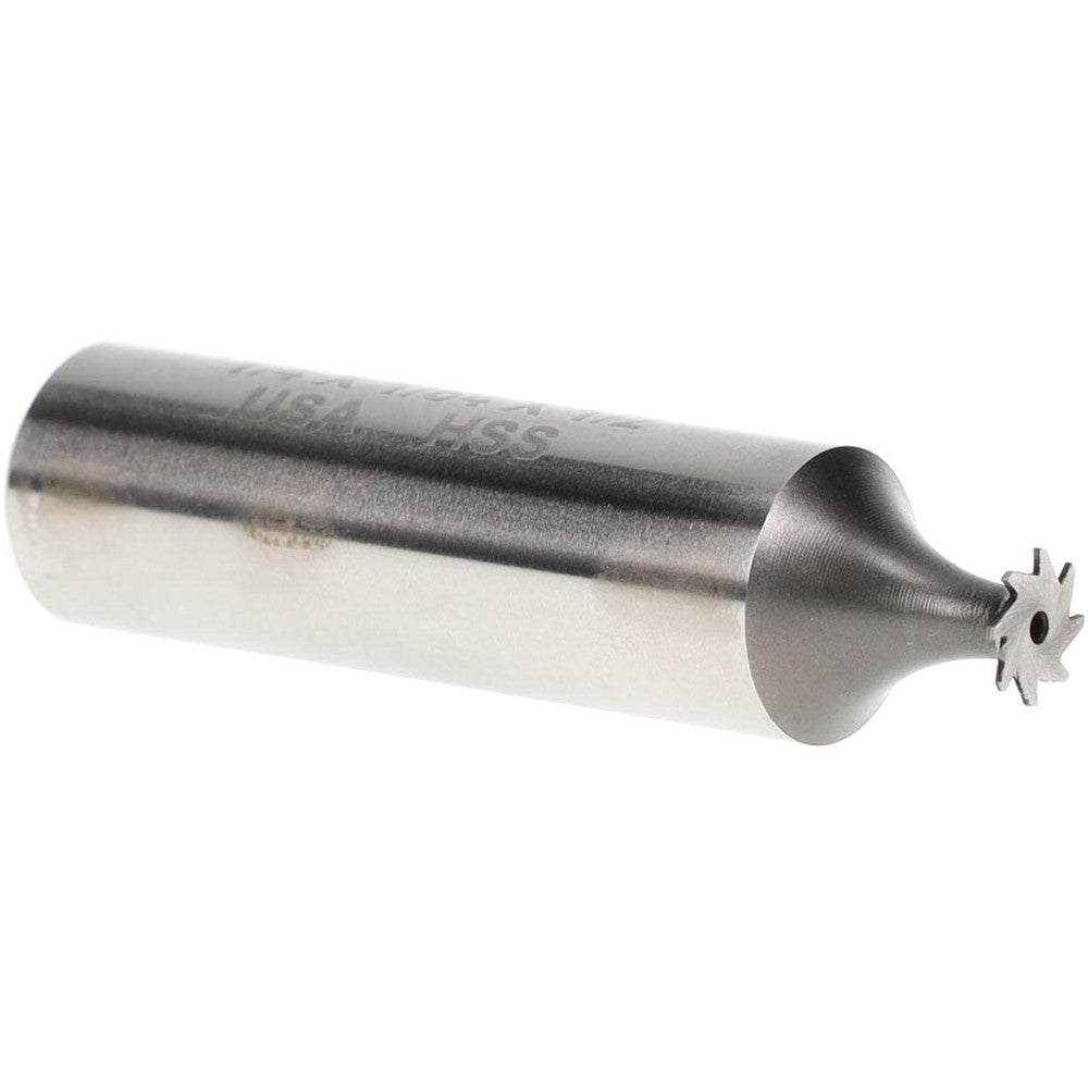 MOON CUTTERS CO. NWKY25-164 Woodruff Keyseat Cutter 0.25" Cut Dia, 0.0156" Cut Width, 1/2" Shank Dia, Straight Tooth