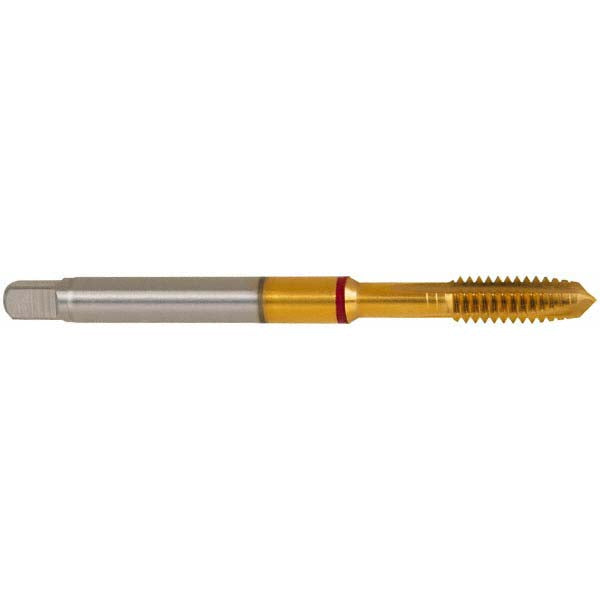 Guhring 9041220040000 Spiral Point Tap M4 x 0.7, Metric Coarse, 3 Flutes, Plug, 6H, Powdered Metal, TiN Finish