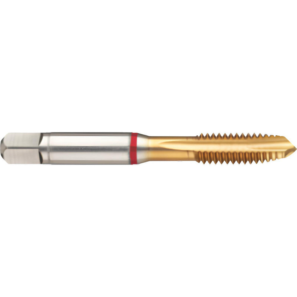 Guhring 9039920127000 Spiral Point Tap 1/2-13 UNC, 4 Flutes, Plug Chamfer, 2B Class of Fit, High-Speed Steel-E-PM, TiN Coated