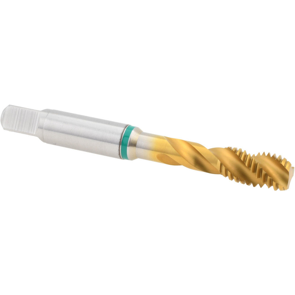 Guhring 9039880063500 1/4-20 UNC, 3 Flute, 40&deg Helix, Modified Bottoming Chamfer, TiN Finish, Cobalt Spiral Flute STI Tap