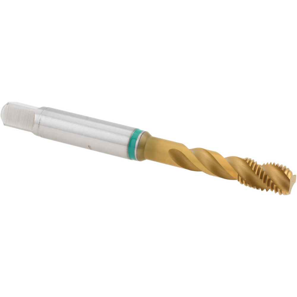 Guhring 9039890048260 #10-32 UNF, 3 Flute, 40&deg Helix, Modified Bottoming Chamfer, TiN Finish, Cobalt Spiral Flute STI Tap