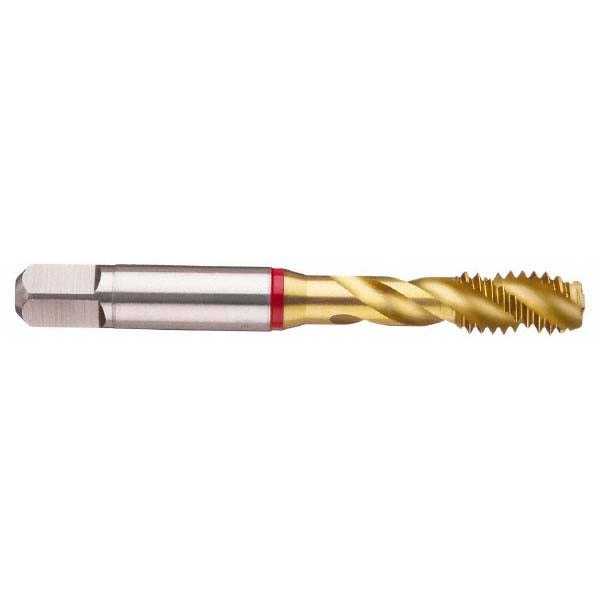 Guhring 9039950111130 Spiral Flute Tap 7/16-20, UNF, 3 & 5 Flute, Modified Bottoming, 2B Class of Fit, Powdered Metal, TiN Finish