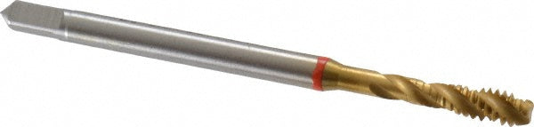 Guhring 9039930035050 Spiral Flute Tap #6-32, UNC, 3 Flute, Modified Bottoming, 2B Class of Fit, Powdered Metal, TiN Finish