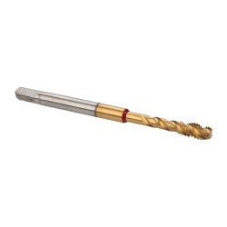 Guhring 9039930041660 Spiral Flute Tap #8-32, UNC, 3 Flute, Modified Bottoming, 2B Class of Fit, Powdered Metal, TiN Finish