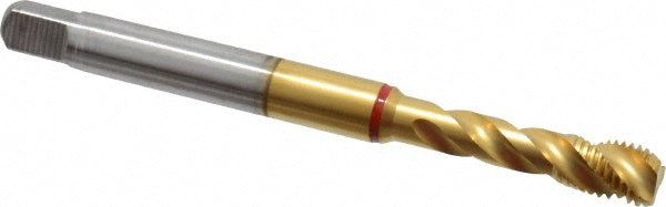 Guhring 9039950079380 Spiral Flute Tap 5/16-24, UNF, 3 & 5 Flute, Modified Bottoming, 2B Class of Fit, Powdered Metal, TiN Finish