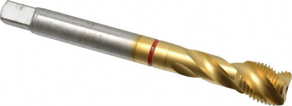 Guhring 9039950127000 Spiral Flute Tap 1/2-20, UNF, 3 & 5 Flute, Modified Bottoming, 2B Class of Fit, Powdered Metal, TiN Finish