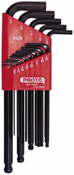 Proto J4995 13 Piece L-Key Ball End Hex Key Set