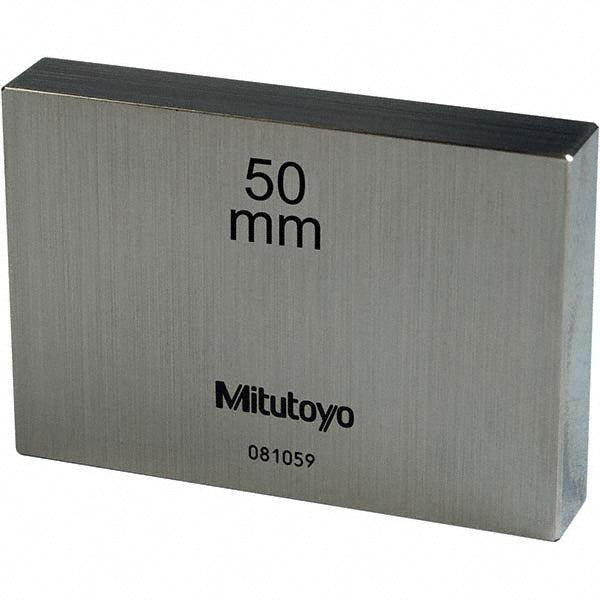 Mitutoyo 611675-531 Rectangle Steel Gage Block 50 mm, Grade 0