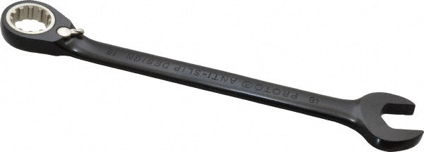 Proto JSCVM18 Combination Wrench 18.00 mm Head Size, 15 deg Offset