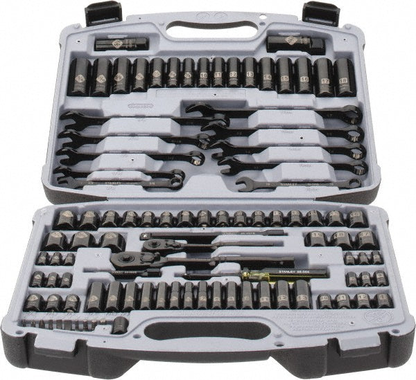 Stanley 92-839 Deep Standard Socket Set 99 Pc, 1/4"3/8" Drive, 1/4 to 7/8" Socket