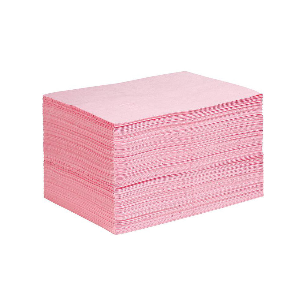 New Pig MAT302 Pads, Rolls & Mats Product Type Pad  Application Haz Mat  Overall Length (Inch) 20in  Width (Decimal Inch - 4 Decimals) 15.0000  Material Polypropylene  Fluids Absorbed Acids Bases Unknowns