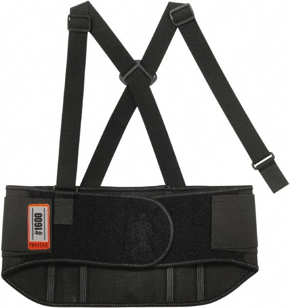 Ergodyne 11106 Back Support Belt with Adjustable Shoulder Straps, 2X-Large, 42 to 46" Waist, 9" Belt Width