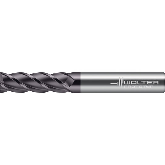 Walter-Prototyp 8414748 Square End Mill 1/4" Dia, 3/4" LOC, 4 Flute, Solid Carbide