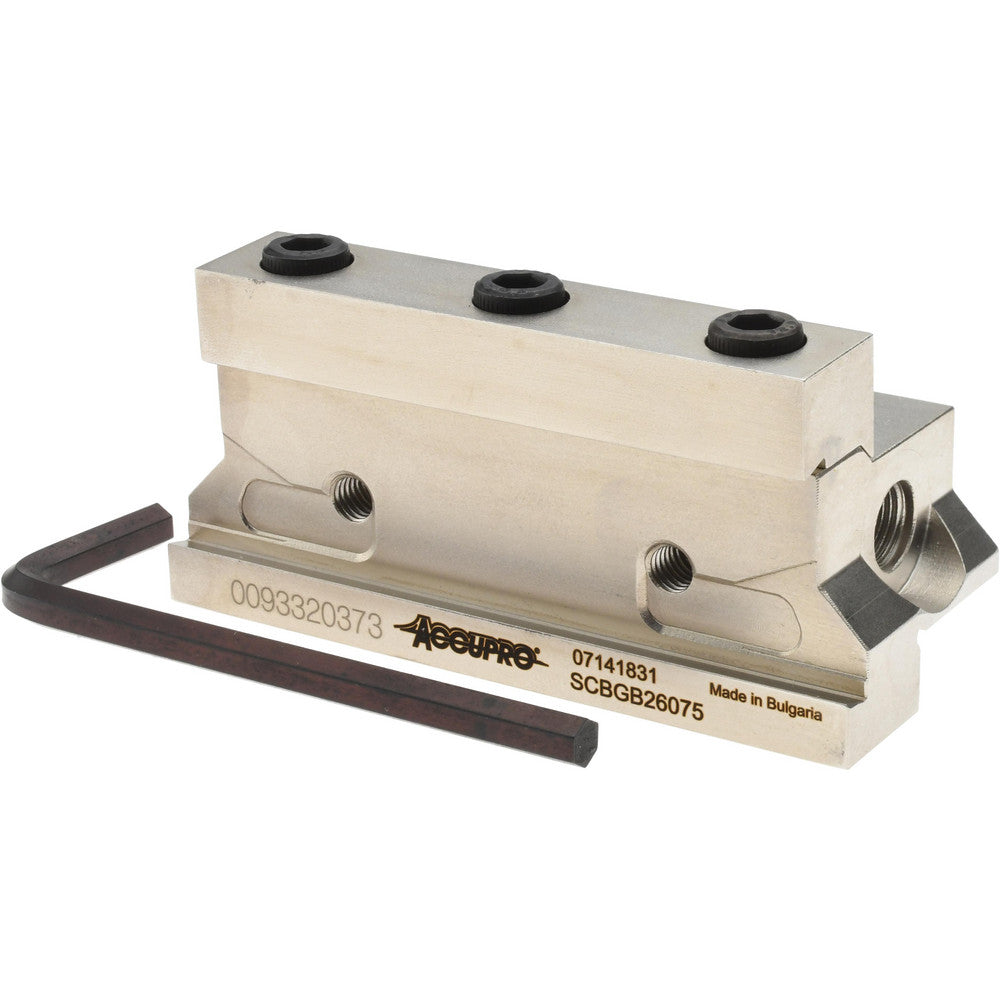 Accupro 07141831 Indexable Cut-Off Blade Tool Blocks Tool Block Style SCB  Compatible Blade Height (mm) 26.00  Compatible Blade Height (Decimal Inch) 1.0236  Compatible Blade Width (Decimal Inch) 0.236  Compatible Blade Width (mm) 6.00