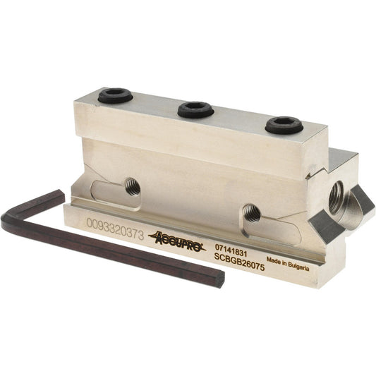 Accupro 07141831 Indexable Cut-Off Blade Tool Blocks Tool Block Style SCB  Compatible Blade Height (mm) 26.00  Compatible Blade Height (Decimal Inch) 1.0236  Compatible Blade Width (Decimal Inch) 0.236  Compatible Blade Width (mm) 6.00