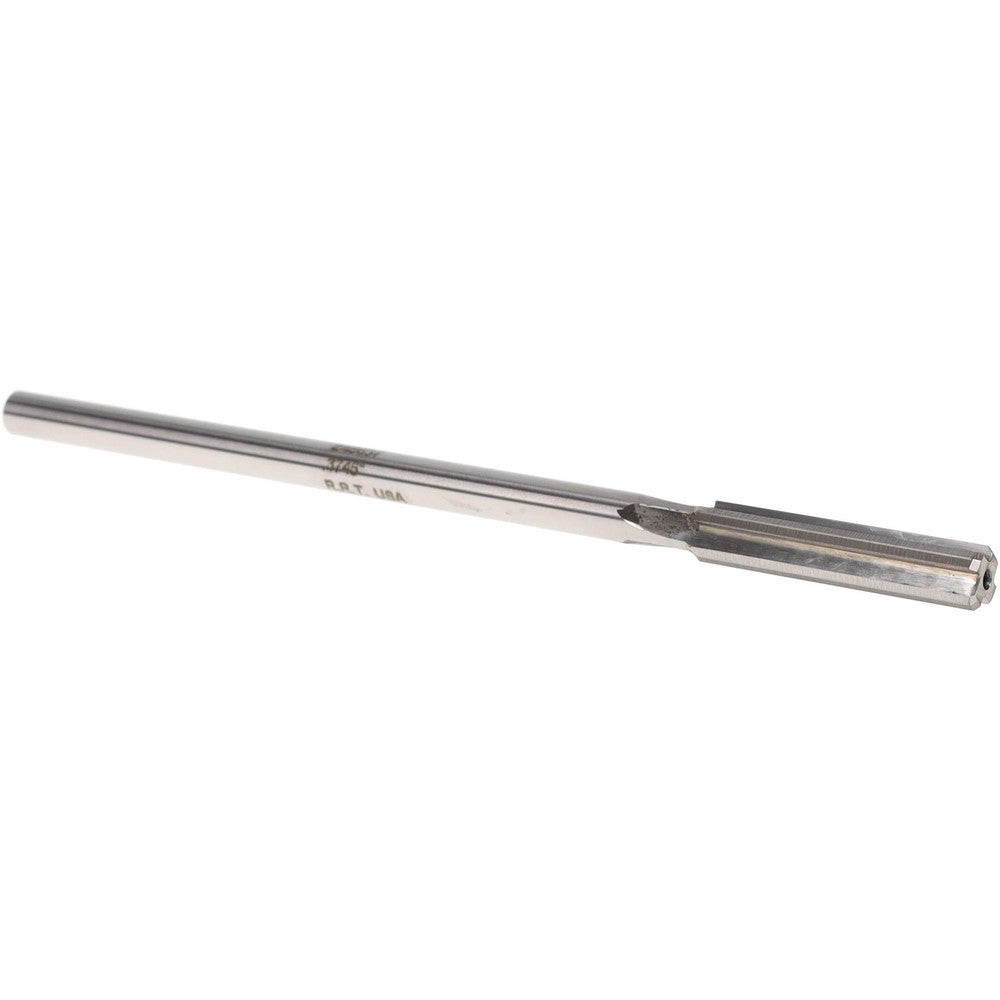 Rock River Tool Inc. 248637 Chucking Reamer 0.3745" Dia, 7" OAL, 1-3/4" Flute Length, Straight Flute, Straight-Cylindrical Shank, Carbide-Tipped