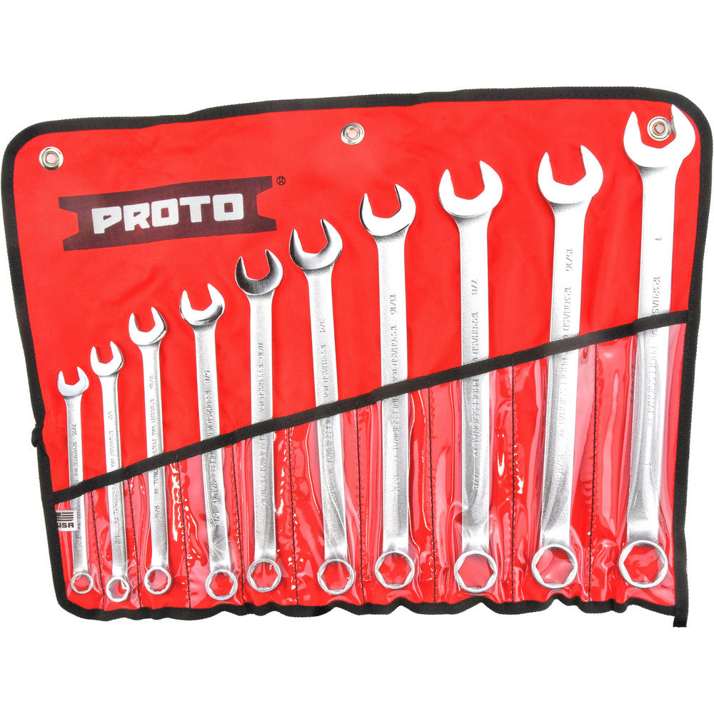 Proto J1200GHASD Combination Wrench Set 10 Pc, Inch