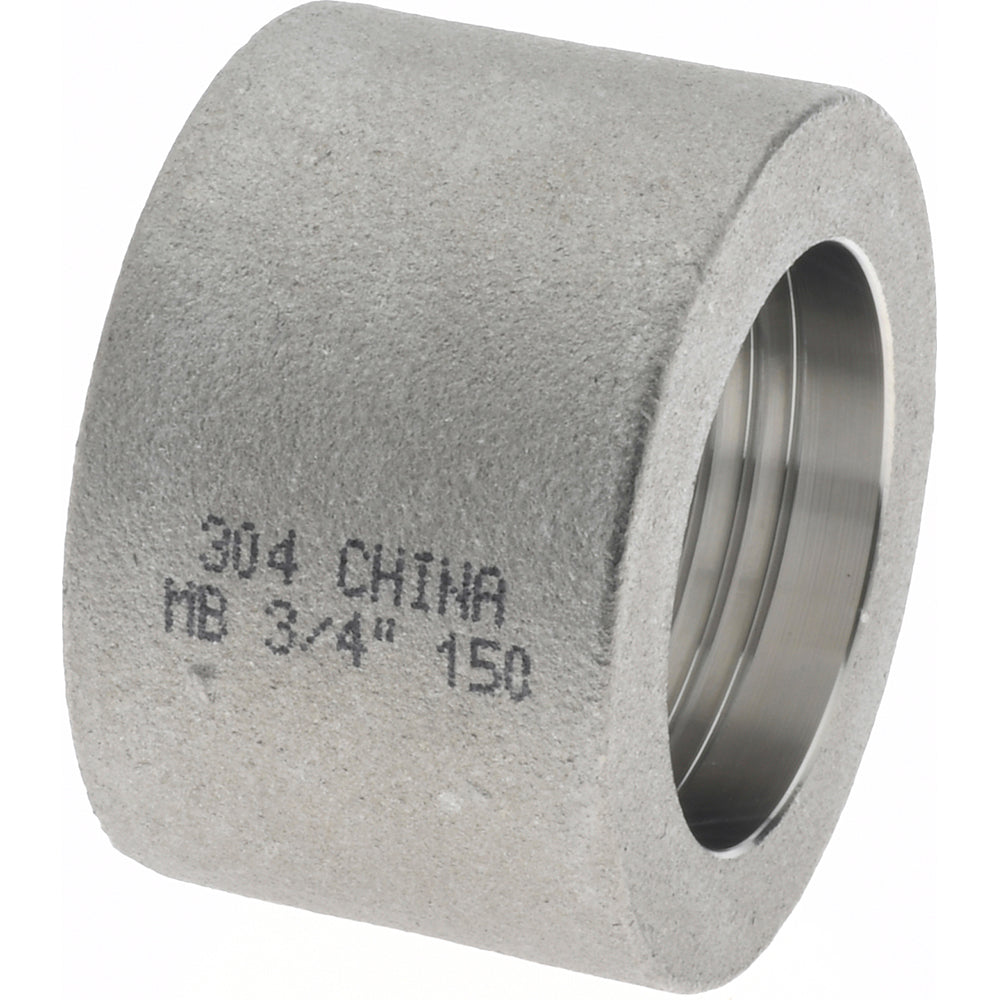 Merit Brass K411H-12 Pipe Half Coupling 3/4", 304 Stainless Steel