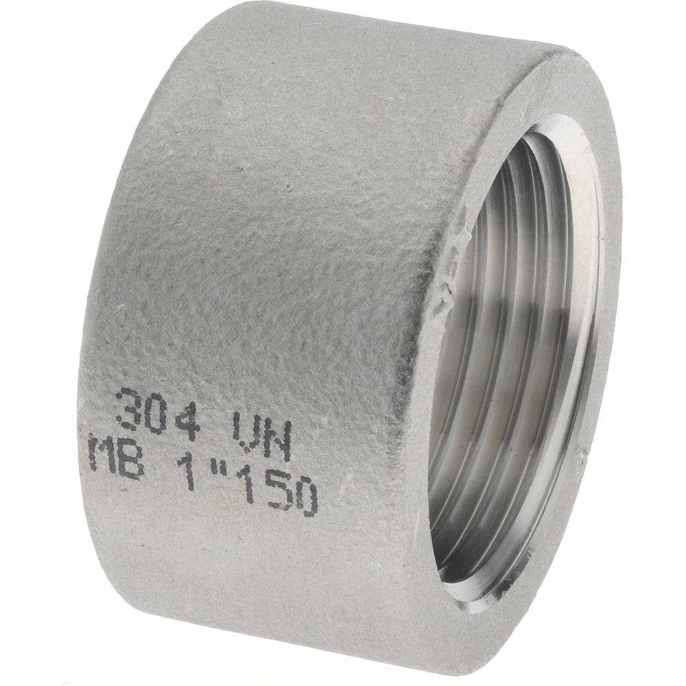 Merit Brass K411H-16 Pipe Half Coupling 1", 304 Stainless Steel