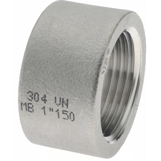 Merit Brass K411H-16 Pipe Half Coupling 1", 304 Stainless Steel