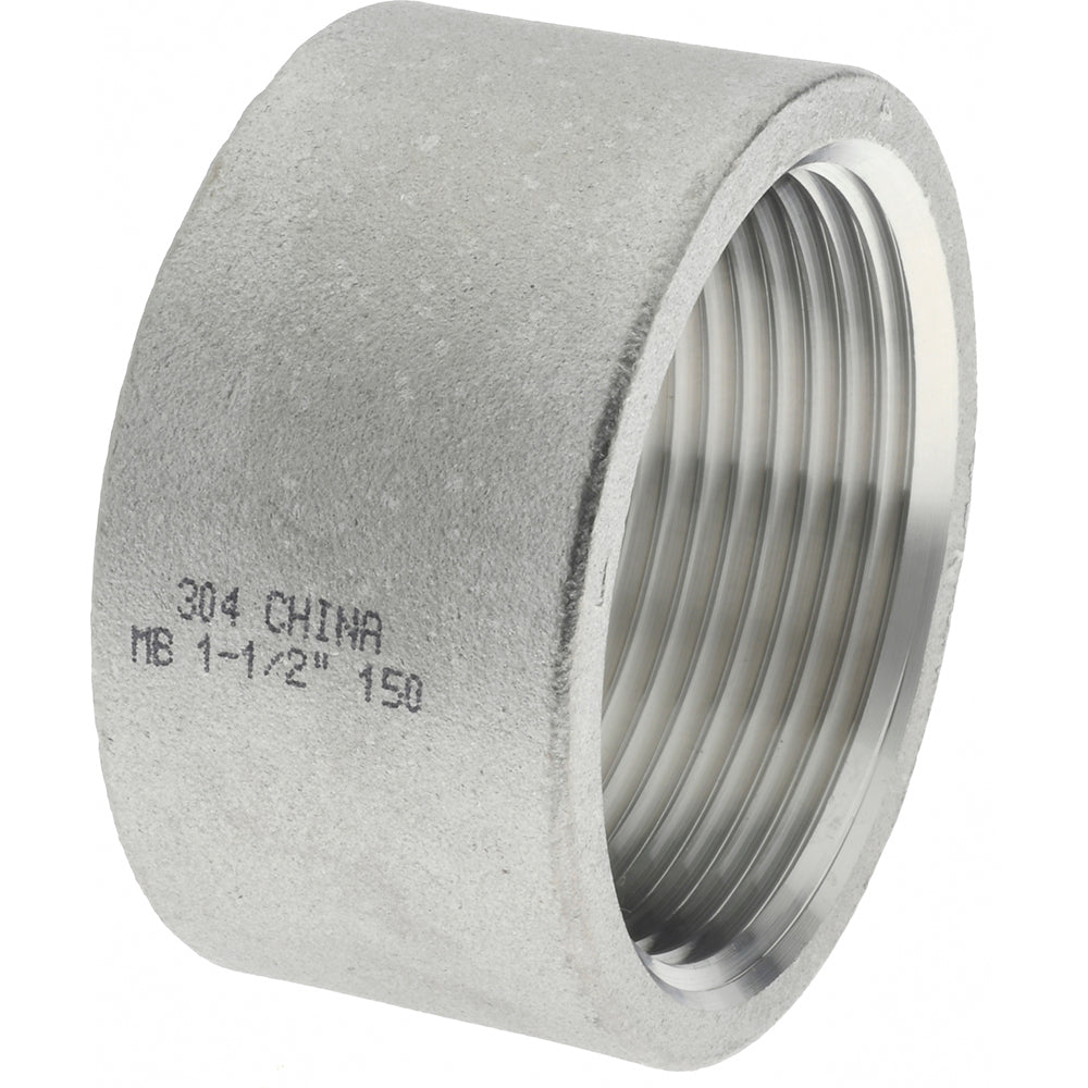 Merit Brass K411H-24 Pipe Half Coupling 1-1/2", 304 Stainless Steel