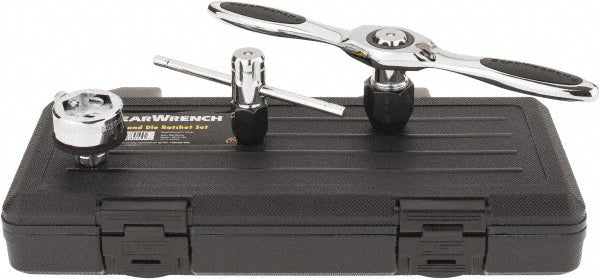 GEARWRENCH 3880 #0 to 1/2" Tap Compatibility, Straight, T-Handle, Ratcheting, Tap Wrench Set