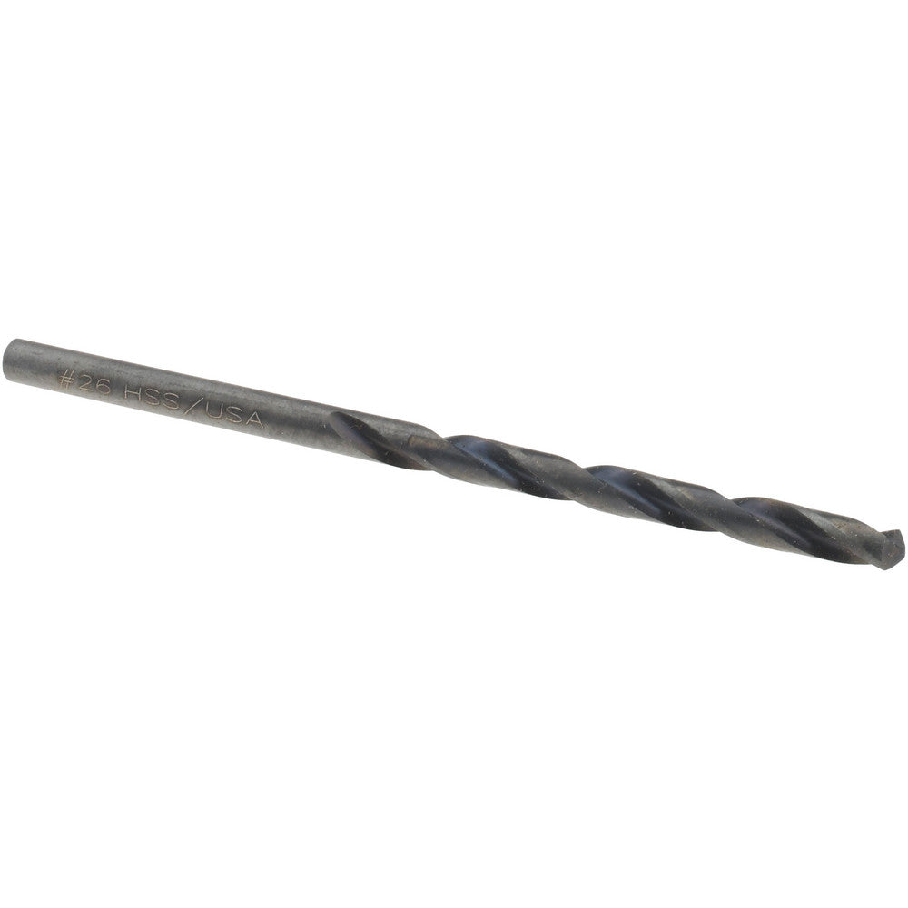 Titan USA CD40226 Jobber Length Drill Bit #26 (0.1470) Dia, 118 deg, HSS