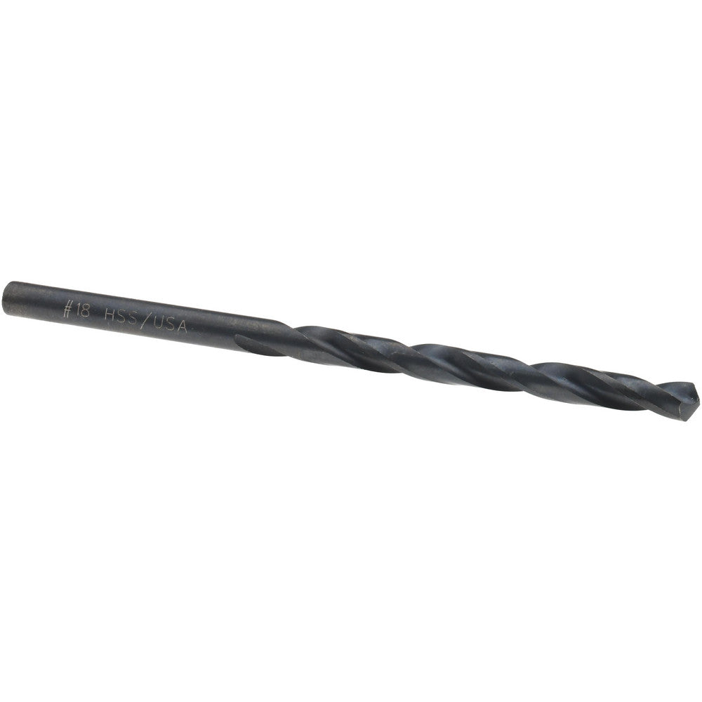Titan USA CD40218 Jobber Drill #18, 118 deg Point, High Speed Steel