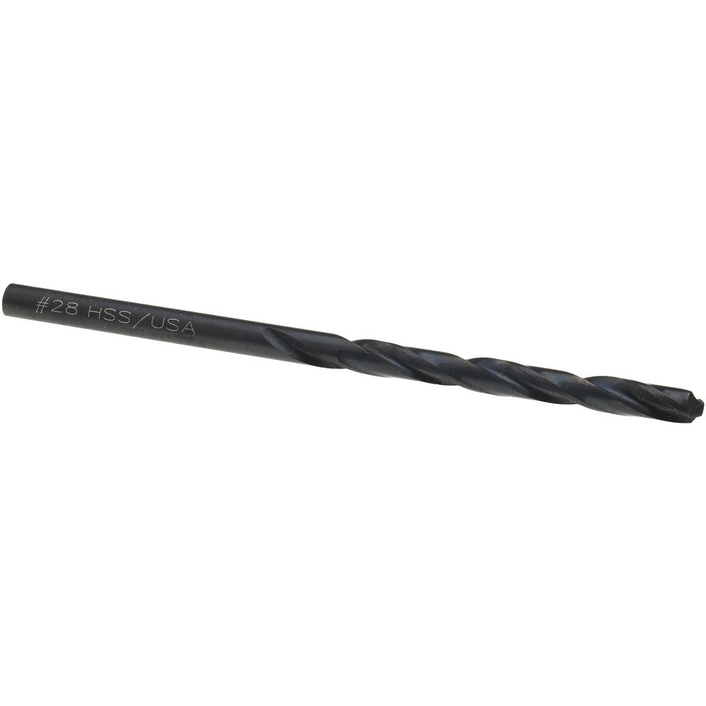 Titan USA CD40228 Jobber Drill #28, 118 deg Point, High Speed Steel