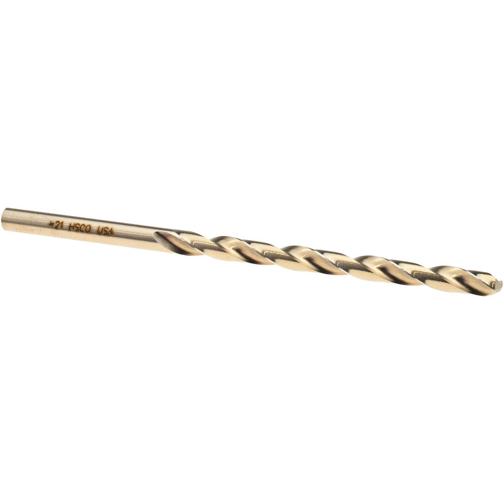 Titan USA CD50221 Jobber Drill #21, 135 deg Point, Cobalt