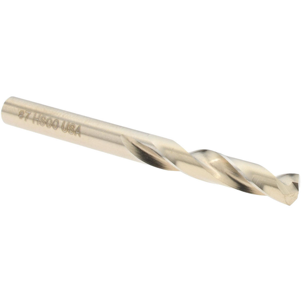Titan USA CD32607 Screw Machine Length Drill Bit #7 (0.2010) Dia, 135 deg, Cobalt