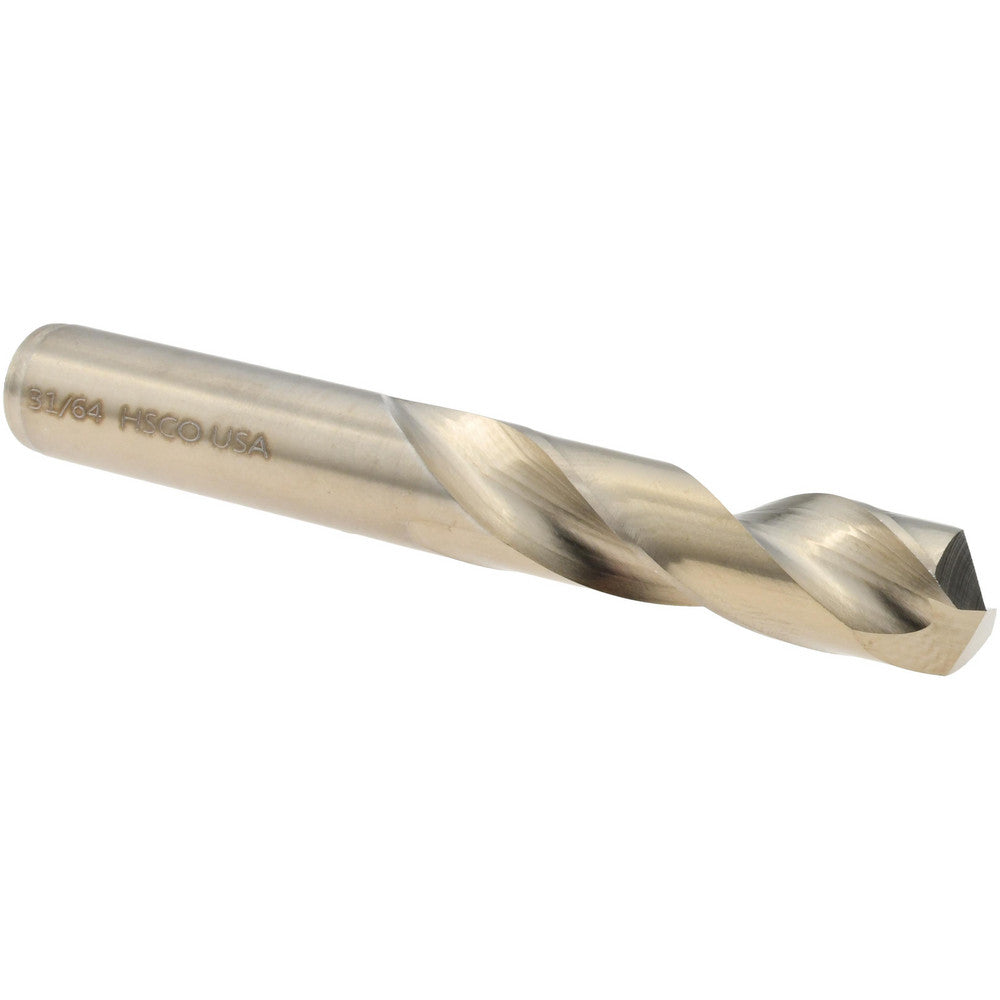 Titan USA CD32531 Screw Machine Length Drill Bit 31/64" (0.4844) Dia, 135 deg, Cobalt