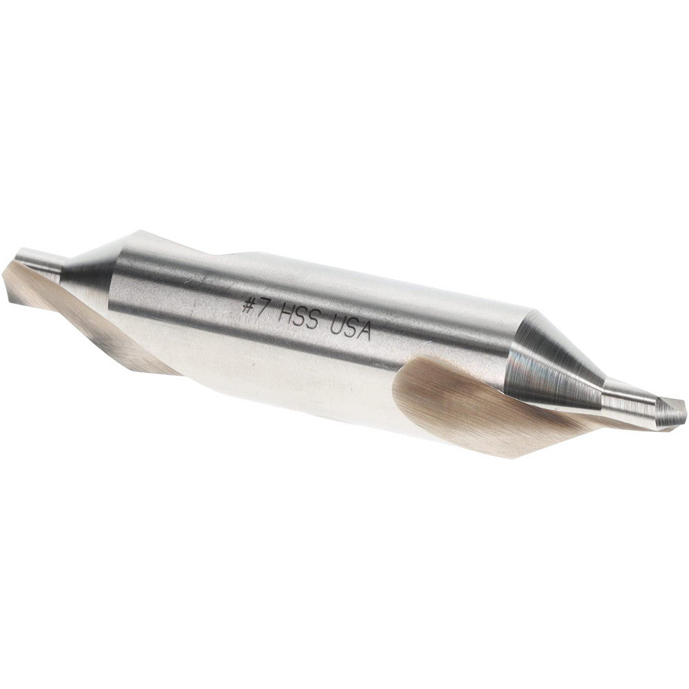 Titan USA CS10007 Combo Drill & Countersink #7, 5/8" Body Dia, 118°, High Speed Steel