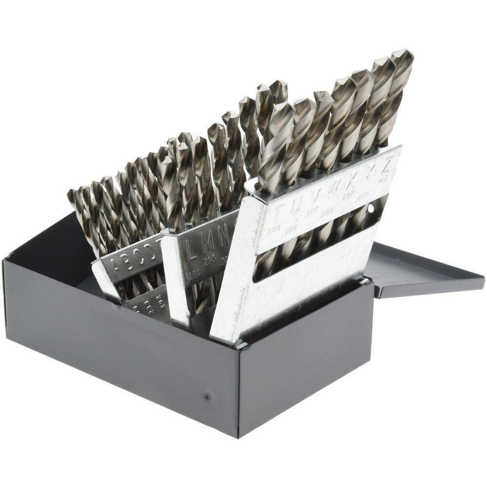 Titan USA MS99024 Drill Bit Set  Jobber Length Drill Bits,  26 Pc,  118 deg, High-Speed Steel