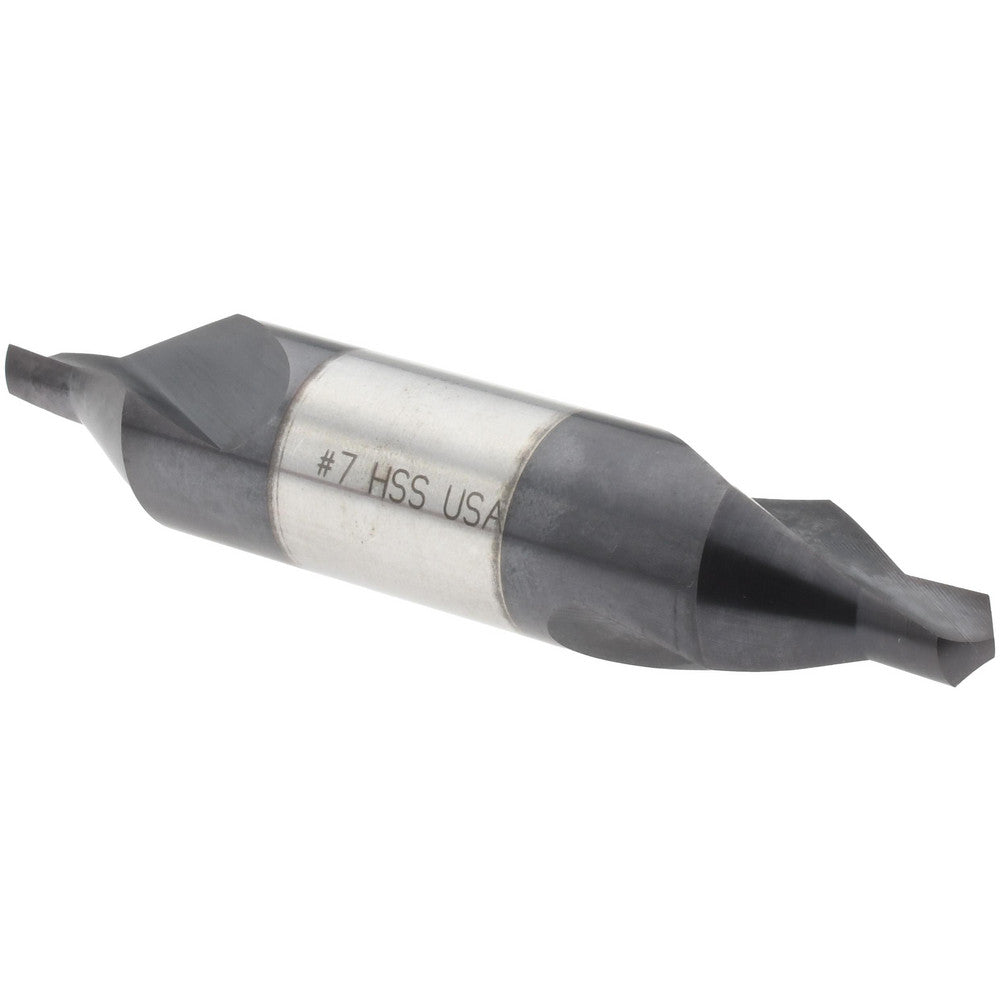 Titan USA CS35007 Combo Drill & Countersink #7, 5/8" Body Dia, 118°, High Speed Steel